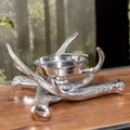 Aluminium Kerzenhalter, klein, Elchgeweih, Dekoration