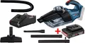 Bosch Professional Akku-Sauger GAS 18V-1, 2 Saugrohre, 1 x 2 Ah Akku + Ladegerät