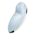 Satisfyer Tap & Climax 2 | 11 cm | Auflegevibrator mit Klopffunktion | Zwei unabhängig voneinander steuerbare Motoren | Wiederaufladbar| Wasserdicht (IPX7) | Hautfreundliches Silikon, Farbe:hellblau