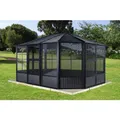 SOJAG Pavillon, rechteckig, BxT: 384 x 384 cm - grau