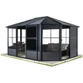 Sojag Pavillon Charleston 12x12,anthrazit,384 x3 84 x 281 cm (L x B x H)
