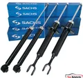 4x SACHS Stoßdämpfer Gasdruck hinten + vorne für Audi A6 4F2 C6 4FH