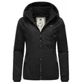 Ragwear Winterjacke Dizzie Winter wasserdichte Outdoorjacke mit Kapuze für den Winter schwarz 5XL (50)