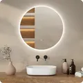 Badezimmerspiegel - Rund - 80cm - Rahmenlos