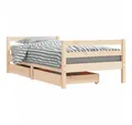 vidaXL Kinderbett, Jugendbett mit Schubladen 80x160 cm Massivholz Kiefer