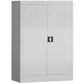 ClassiX Aktenschrank X-530320, aus Metall, abschließbar, 92,5 x 120 x 42 cm (B/H/T), lichtgrau