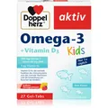 Doppelherz Omega - 3 + Vitamin D3 Kids Tabletten für eine normale Herz- und Hirnfunktion 27 TABL