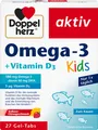 Omega-3 und Vitamin D3 Kautabletten für Kinder - 27 Stück, 35,1 g