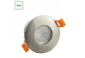 Spectrum LED Einbaustrahler Einbaustrahler GU10 Spot Badezimmer Downlight IP65 max.10W rund silber, Kein Leuchtmittel enthalten, wasserdich, wasserfest, staubfest