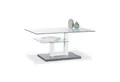 relaxdays Couchtisch Glas mit Ablage