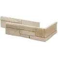 Dekorative Gipswandfliese 20-34x9,3cm 0,51m2 Beige Steinimitation