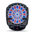 Carromco Smartness Dartscheibe elektronisch Arcadia 4.0 Profi E-Dartboard mit App rot-blau Dartspiel 1-8 Spieler Softdarts Pfeile USB-Kabel 17 Spiele 312 Variationen (inkl. Cricket)