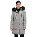 Betty Barclay Steppjacke Damen mit Kapuze grau|silberfarben 44