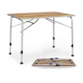 BERGER Livenza Campingtisch - Klapptisch Höhenverstellbar Alu Campingtisch Klappbar Camping Tisch Gartentisch Klappbar - Falttisch Esstisch Balkon Klapptisch Garten Terrasse (Hell, 100 x 68 cm)