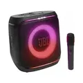 JBL PartyBox ENCORE 2 - Tragbarer Karaoke-Lautsprecher mit Mikrofon - Schwarz