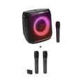 JBL PartyBox ENCORE 2 - Tragbarer Karaoke-Lautsprecher mit Mikrofon + Wireless Microphone Set