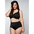 Sheego Bügel-BH Große Größen mit leicht transparenter Spitze schwarz 100