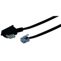 Schwaiger TAE-Kabel TAE-N -> RJ11 6P4C 6m schwarz (TAL6236533)
