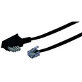 Schwaiger TAE Kabel TAE-N -> RJ11 6P4C 6m schwarz NEU