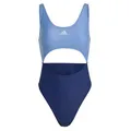 adidas Damen Colorblock Swimsuit, Blue Fusion / Victory Blue, 42