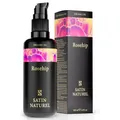 Satin Naturel BIO Rosenöl 100ml - 100% reines Hagebuttenöl kaltgepresst - Gesichtsöl, Körperöl, Massageöl, Hair Oil - Wildrosenöl, Rosehip Oil zur Pflege von trockener Haut - Anti Falten Wirkung