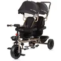 Chipolino Zwillingsdreirad, Schwarz, Metall, 49x95x131 cm, unisex, Outdoor Spielzeug, Kinderfahrzeuge