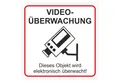 Hermann Schütz Aufkleber Aufkleber Videoüberwachung ... 65 x 65 mm