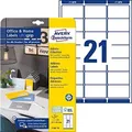 AVERY Zweckform 210 Adressetiketten 7160-10 weiß 63,5 x 38,1 mm