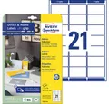 Avery Zweckform Etiketten AVERY Zweckform 7160-10 210 Adressetiketten weiß 63,5 x 38,1 mm(S)