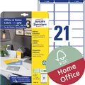 AVERY Zweckform Adress-Etiketten Home Office 63,5 x 38,1 mm weiß 210 Etiketten