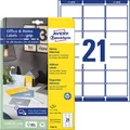 AVERY Zweckform Adressetiketten 7160-10 weiß 63,5 x 38,1 mm, 10 Blatt