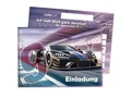 Limonia 12 Einladungskarten zum 9 .Geburtstag Auto Rennauto - Geburtstagseinladung Unisex Coole Autos & Rennwagen Motive, Einladung für Autofans - Track Racer