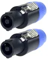 2 x SPKN Speaker Stecker 4-polig Kabelstecker für Lautsprecher PA Speakon female