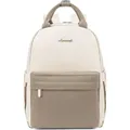 LOVEVOOK Kleiner Rucksack Damen Wasserdicht Mini Backpack Stilvoll 2 in 1 Handtasche Tagesrucksack Khaki 11 Zoll