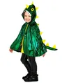 Poncho Drache - Faschingskostüm Kinder Karneval - Kapuzencape mit