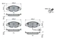 Bremsbeläge Low-Metallic 0 986 494 660 BOSCH für AUDI SEAT SKODA VW CUPRA
