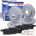 BOSCH Bremsscheiben + Bremsbeläge Vorderachse+Hinterachse für SKODA