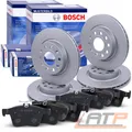 BOSCH Bremsscheiben + Bremsbeläge Vorderachse+Hinterachse u.a. für AUDI, CUPRA