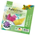 8955 - Faltblätter 5 x 5 cm 70 g/qm 500 Blatt sortiert in 10 intensiven Farbe...