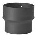 Erweiterung 150mm - 180mm Rauchrohr Ofenrohr schwarz Ofen Kamin Rohr