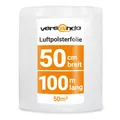 Luftpolsterfolie 50cm x 100m Verpackungsnoppenfolie Knallfolie Blasenfolie