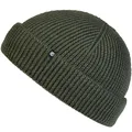 Enter the Complex® Fisherman Beanie, 100% Merino Wolle, Trawler Mütze, Fischermütze, Troyer, Ribbstrick, Damen und Herren, Olive