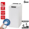 Hoover THOS486TM4-S Waschmaschine Toplader 8kg Gentle Touch Extra Care hOn 2ML