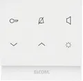 Elcom Audio-Innenstation eckig, AP, 2-Draht, polarweiß glänzend