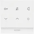 ELCOM Innenstation-Audio eckig2Dpolarws glänz REK221Y