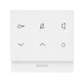 Elcom Audio-Innenstation eckig, AP, 2-Draht, polarweiß glänzend
