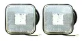 MelTruck® 2x Weiße LED Umrissleuchte Begrenzungsleuchte Positionsleuchte 12V 24V für LKW Anhänger