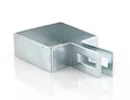 Endschelle quadratisch 80x80mm - Verzinkt - Start-/ Endklammer für Pfosten