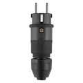 ABL Professional Stecker 100000068 schwarz mit schwarz gummierter Grifffl. (CEE 7/7) (100000068)