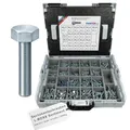 FRANTOS L-BOXX Sechskantschrauben Set DIN 933 (Stahl verzinkt) 1.500 tlg. Gewindeschrauben Maschinenschrauben Schrauben Sortiment Schraubensortiment